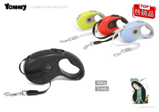 [YM0213] Correa extensible para mascotas 3M - Accesorios para mascotas