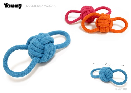 [YM0332] Juguete de bola en forma de 8 para mascotas 20CM - Accesorios para mascotas