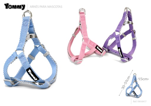 [YM0417] Arnés triángulo reversible para mascotas 1.5*30-51cm - Accesorios para mascotas