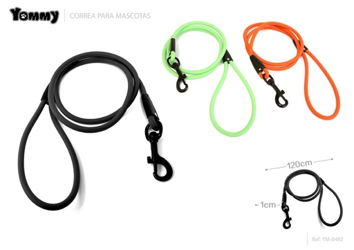[YM0482] Correa PVC para mascotas 1.0 cm x 120 cm - Accesorios de mascotas