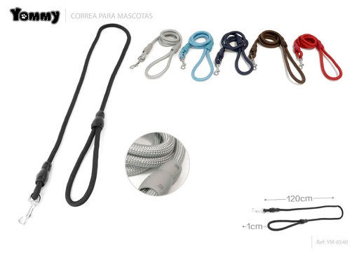 [YM0540] Corrrea de nylon 1.0 x 120 cm - Accesorios para mascotas