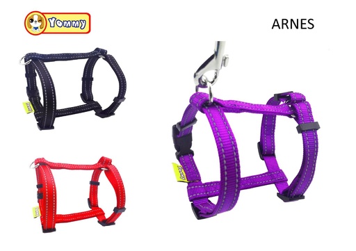 [YM0587] Arnés reflectante rectangular 35-50 cm - Accesorios para mascotas 