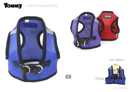[YM0643] Chaleco reflectante para perros S, seguridad para mascotas