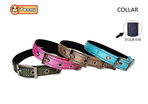 [YM0736] Collar neopreno reflectante 2.5*60cm - Accesorios para mascotas