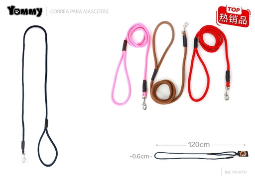[YM0797] CORREA NYLON 0.6*120 cm - Accesorios para mascotas