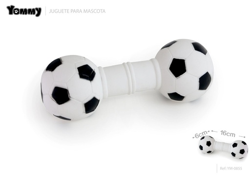 [YM0855] Juguete de vinilo forma de balón 16/6.0 cm - Juguetes para mascotas
