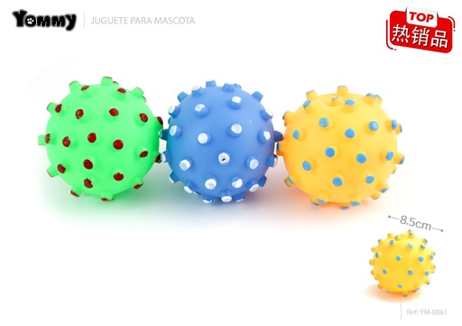 [YM0861] Juguete en forma de pelota de 8.5 cm - Accesorios de mascotas