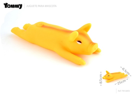 [YM0893] Juguete de vinilo en forma de cerdo 25x8.5x6.1 cm - Juguetes para mascotas