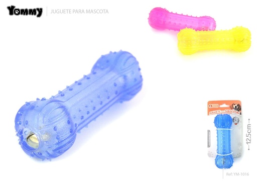 [YM1016] Juguete en forma de barra en transparente 12.5CM - Accesorios para mascotas