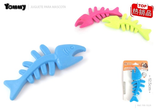 [YM1024] Juguete de pececito de TPR 12.5cm - Juguetes para mascotas