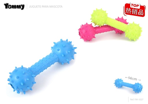 [YM1027] Juguete de barreta de TPR 14 cm - Juguetes para mascotas