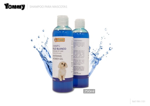 [YM1151] Champú pelo blanco 250ml - Higiene para mascotas