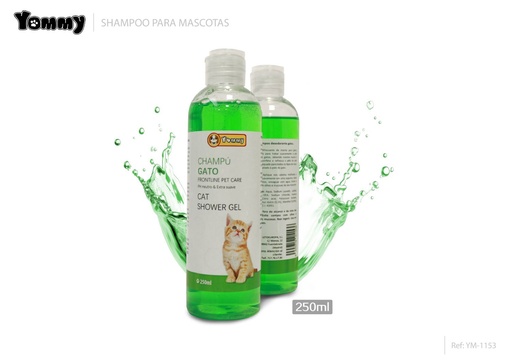 [YM1153] Champú para gatos 250ml - Productos de limpieza para mascotas