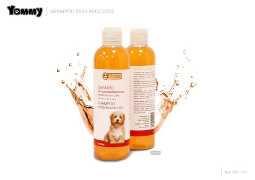 [YM1157] Champú 2 en 1 250ml - Higiene para mascotas