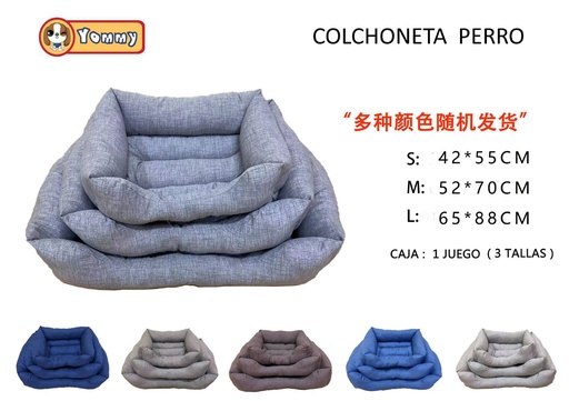 [YM1295A] Cuna para mascotas color neutro 3 piezas - Accesorios para mascotas