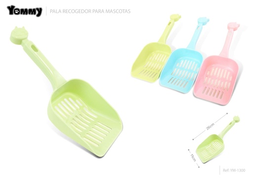 [YM1300] Pala recoge-excrementos para arena de gatos 26x11 cm - Herramienta para mascotas