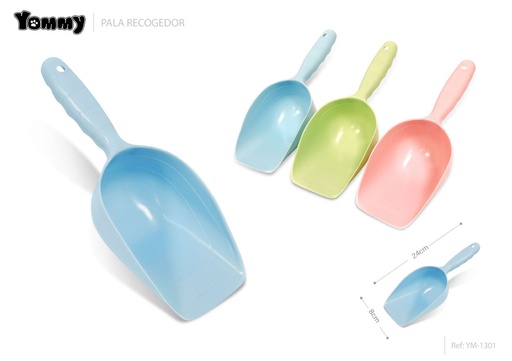 [YM1301] Pala para mascotas sólida 24x8 cm - Accesorio para alimentos de mascotas