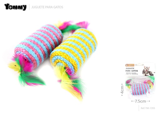 [YM1393] Juguete para gatos de caucho 7.5x4cm para entretenimiento felino