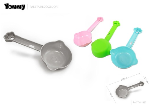 [YM1437] Pala para comida de mascotas 21.5x11x3.5cm - Accesorios para mascotas