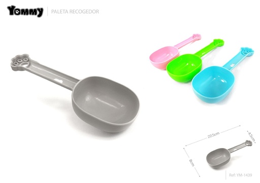 [YM1439] Pala para comida de mascotas (22.5 x 8 x 4.5 cm) - Accesorios para mascotas
