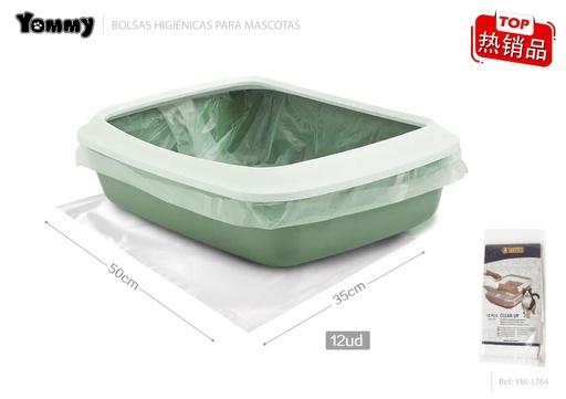 [YM1764] Bolsas para bandejas de arena para gatos 50x35 cm - Accesorios para mascotas