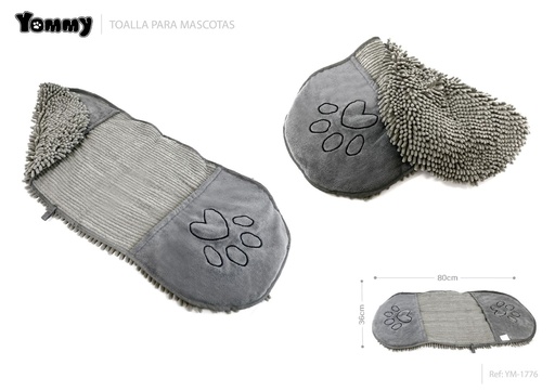 [YM1776] Toalla para mascotas 36x80 cm - Toallas de baño para mascotas