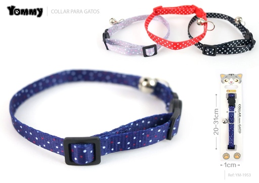 [YM1953] Collar para gato 1.0x (20-31)cm ajustable