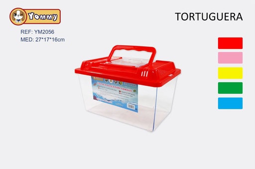 [YM2056] Tortuguera portátil con tapa 27*17*16CM - Accesorios para mascotas