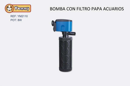 [YM2110] Filtro integrado 8W 1400L/H - Accesorios de acuarios y filtrado