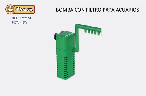 [YM2114] Filtro interno 4.5W 800L/H - Accesorios para acuarios