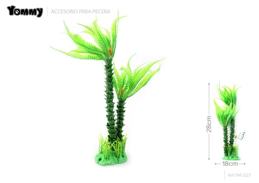 [YM2227] Adorno acuático plástico 18x10x28 cm - Decoración de acuarios