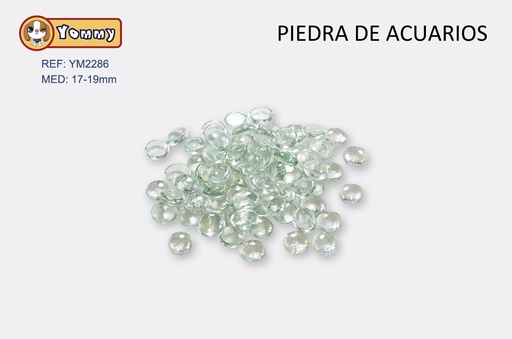 [YM2286] Canicas de vidrio transparente 17-19 mm - Decoración de acuarios