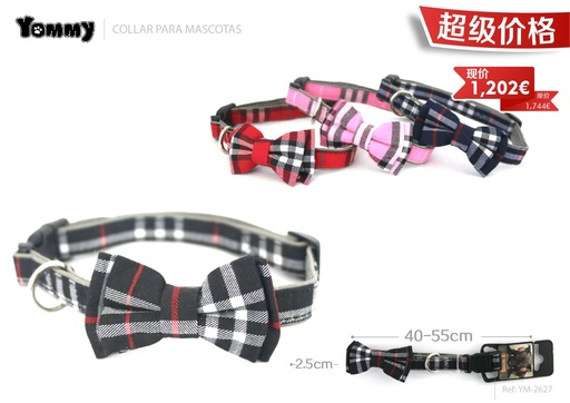 [YM2627] Collar de lazo con inserción 2.5*40-55cm - Accesorios para mascotas