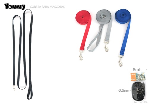 [YM2669] Corrrea extensible 2.0x800 cm - Accesorios para mascotas