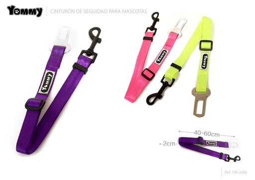 [YM2686] Correa fluorescente de seguridad 2.0x40-60cm - Accesorios para mascotas