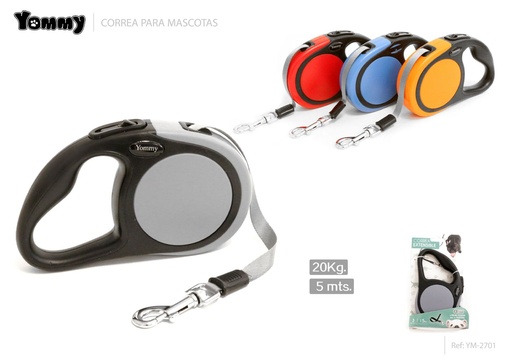 [YM2701] Correa extensible 5 m - Accesorios para mascotas
