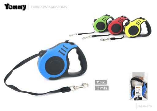 [YM2704] Corrrea extensible 3m - Accesorios para mascotas