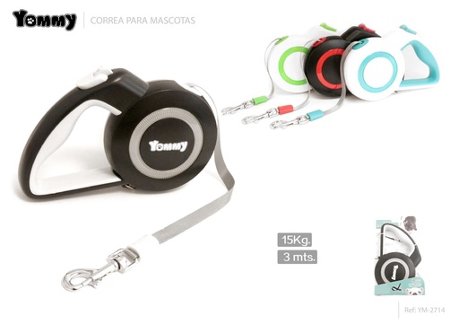 [YM2714] Corrrea extensible de 3m para mascotas - Accesorios para mascotas