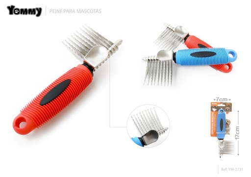 [YM2731] Peine para mascotas 17x7 cm - Accesorios para mascotas