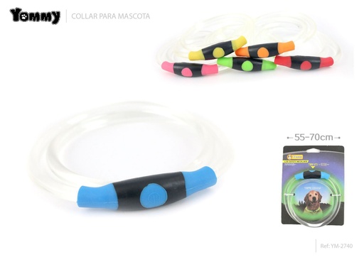 [YM2740] Collar LED 55-70 cm para mascotas - Accesorios para mascotas