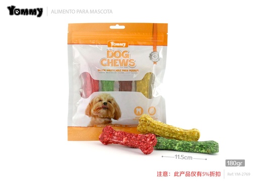 [YM2769] Alimento para mascotas hueso 11.50cm 45g paquete de 4 piezas