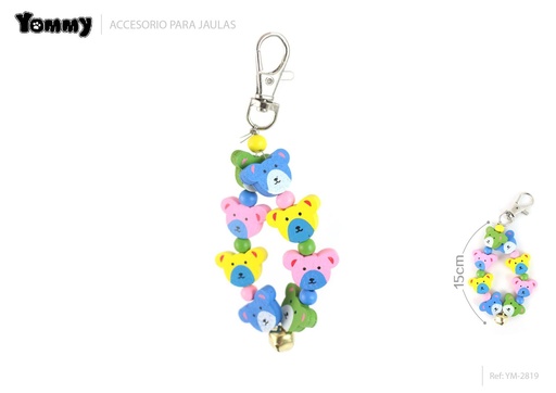 [YM2819] Juguete para hámster en forma de pequeño oso 15*1 cm - Artículos para mascotas