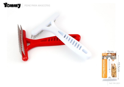 [YM2831]  Peine para mascotas 13.5*9 cm - Accesorios para grooming