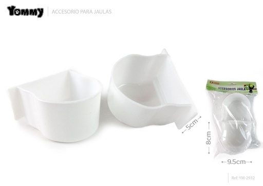 [YM2932] Acessorios para jaulas de pájaros 2 piezas 9.5*8*5cm - Accesorios para mascotas