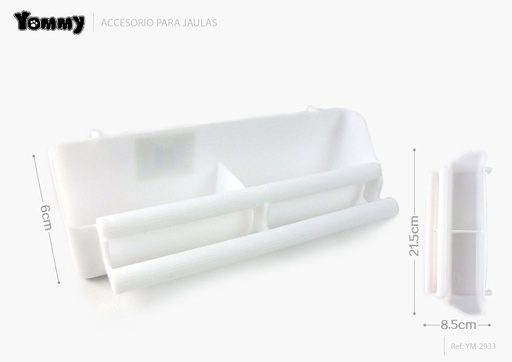[YM2933] Accesorios Jaula 21.5x8.5x6 cm - Accesorios de jaula para aves
