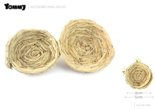 [YM2936] Nido de paja 4-5cm accesorio para jaula de pájaros