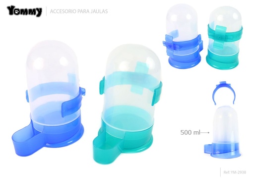 [YM2938] Bebedero plástico para aves 500ml