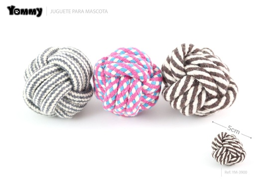 [YM3900] Juguete de hilo de algodón 5 cm - Juguetes para mascotas