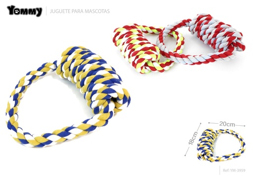 [YM3959] Juguete de cuerda para mascotas 20*18cm - Ratón en círculo