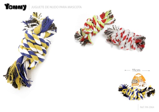 [YM3964] Juguete nudo para mascotas 11 cm - Accesorios para mascotas
